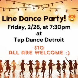 Tap Dance Detroit Line Dancing Pop Up Class